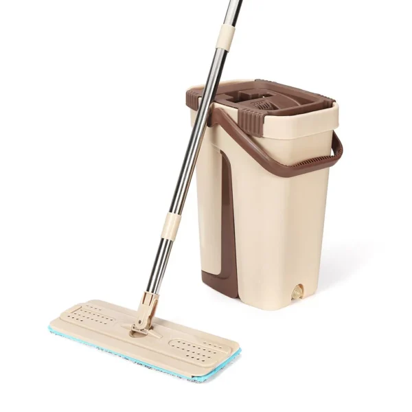 Flat Mop with Bucket | Self-Cleaning System | Floor Cleaning Kit