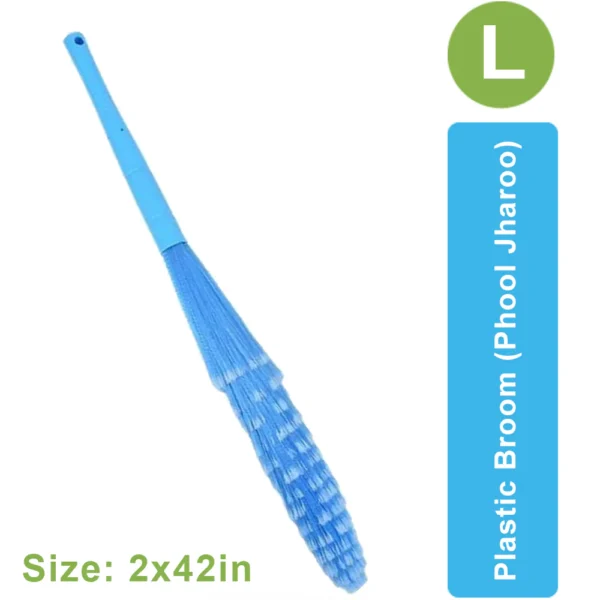 Plastic Broom Phool Jhaaro Large, 42inches Durable Floor Sweeping Broom