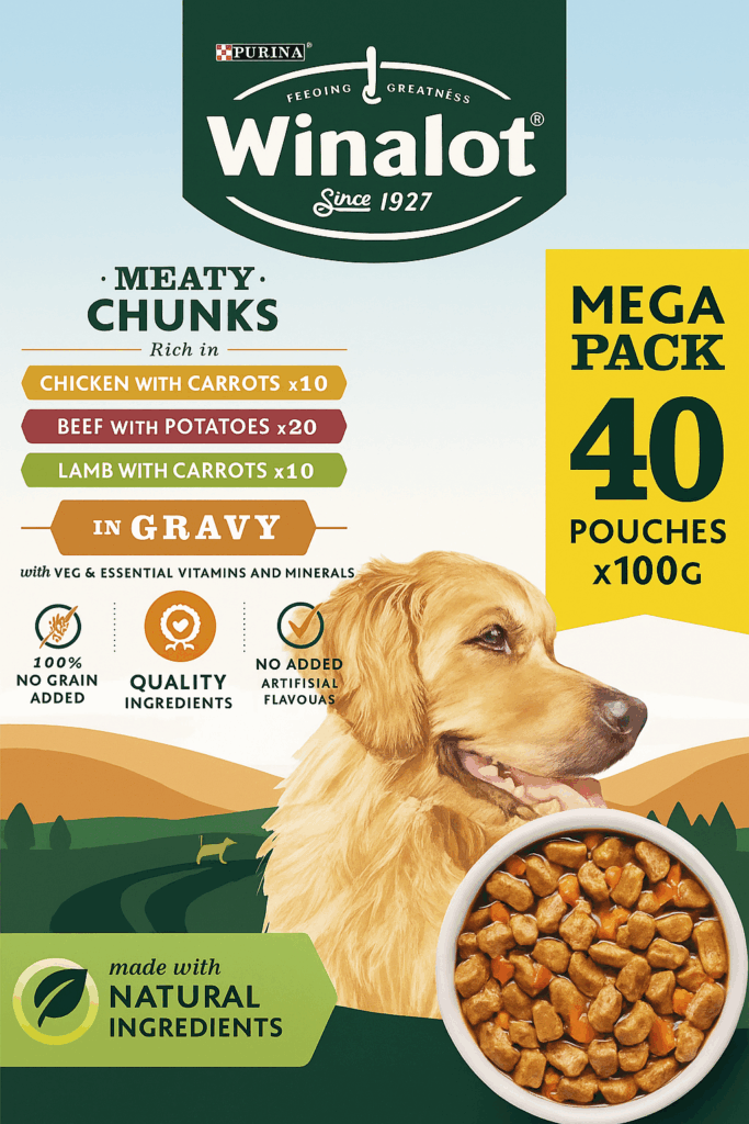 Meaty chunks dog food