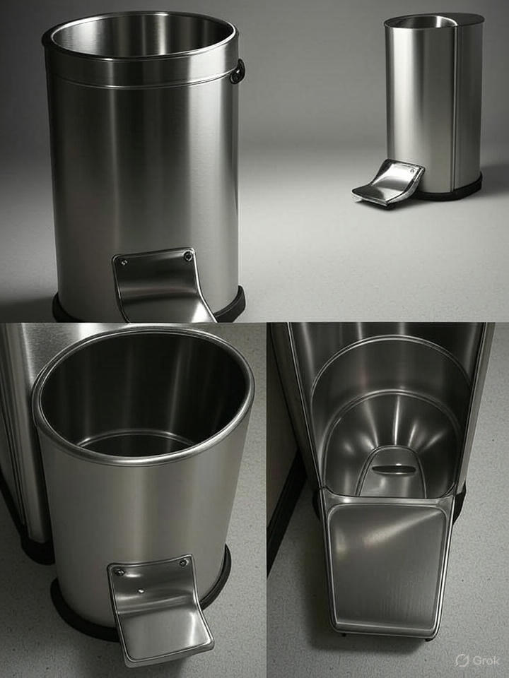 stainless steel dustbin