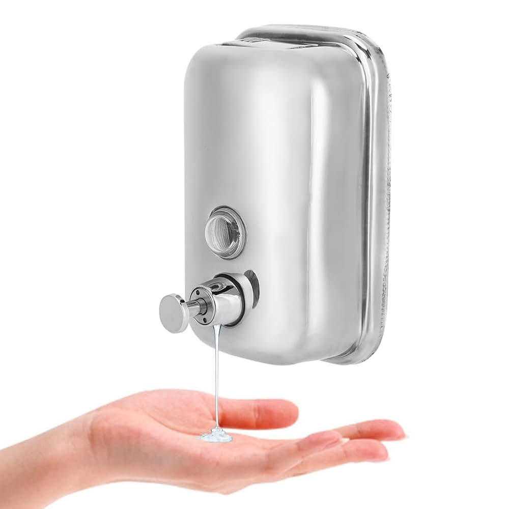 stainless steel soap dispenser
