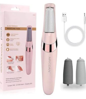 electric foot callus remover device front view – rechargeable foot file for cracked heels and rough skin