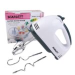 electric hand mixer with beaters – 5 speed egg beater for cake batter and cream mixing
