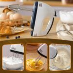 egg beater with dough hooks – hand mixer attachments for kneading and mixing heavy batter