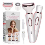 Rechargeable Hair Epilator blades close up for smooth hair removal