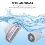 Skin friendly Rechargeable Hair Epilator head for sensitive skin