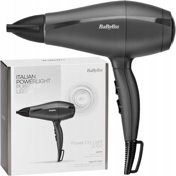 BaByliss Hair Dryer 5910SDE 2000W high torque motor made in Italy