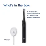 Oral-B iO2 electric brush handle night black colour with round brush head
