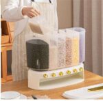 Choice Fun multifunction rice container for kitchen with clear plastic body