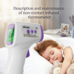 Infrared thermometer forehead measurement at 3 to 5 cm distance for accurate reading